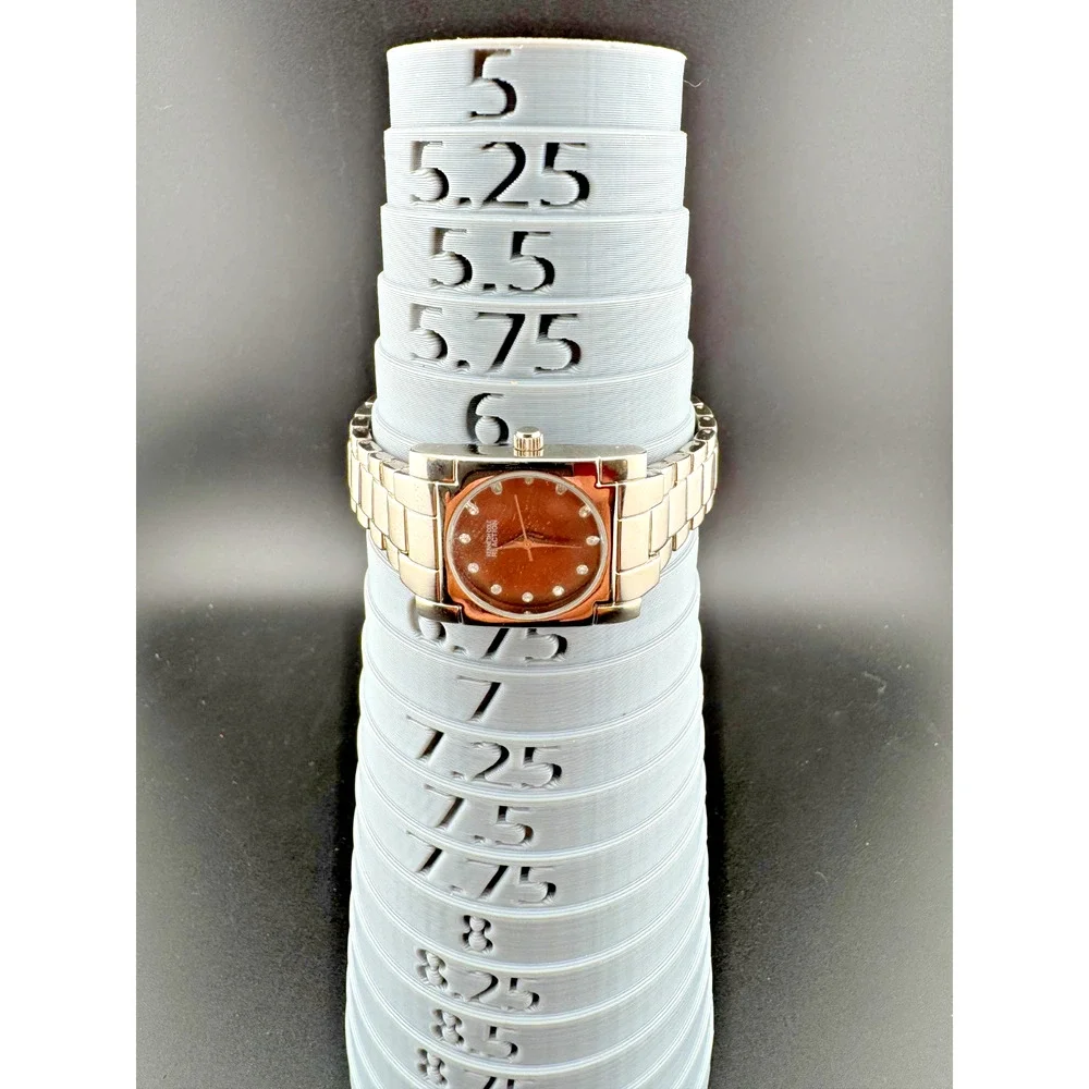 Kenneth Cole Reaction Square Watch Brown Dial Crystal